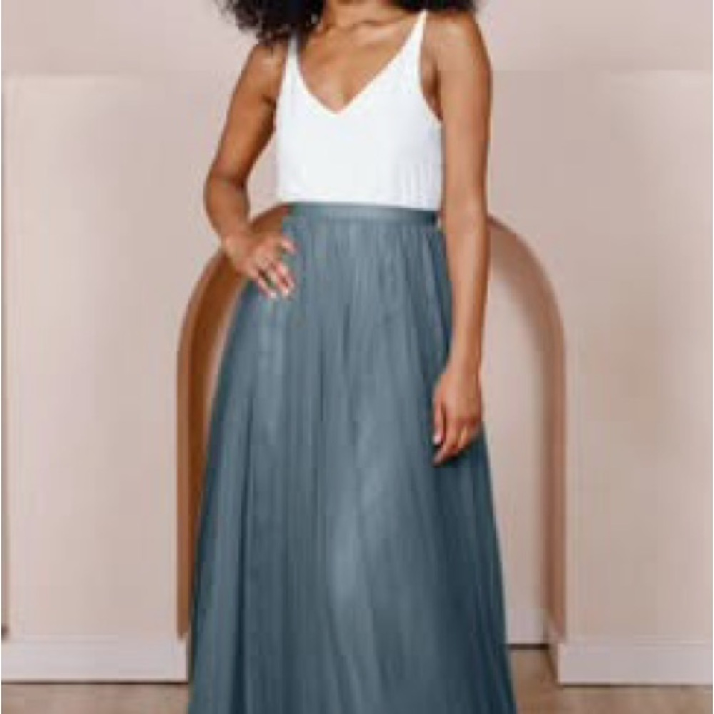 Revelry Eucalyptus Maxi Skirt - Never Worn